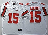 Ohio State Buckeyes 15 Ezekiel Elliott White Nike College Football Jersey,baseball caps,new era cap wholesale,wholesale hats